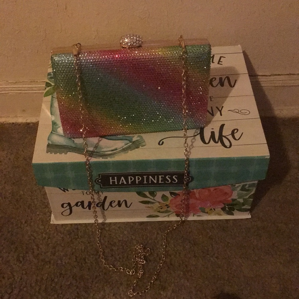 Rainbow clutch brand new (lost tag) never used